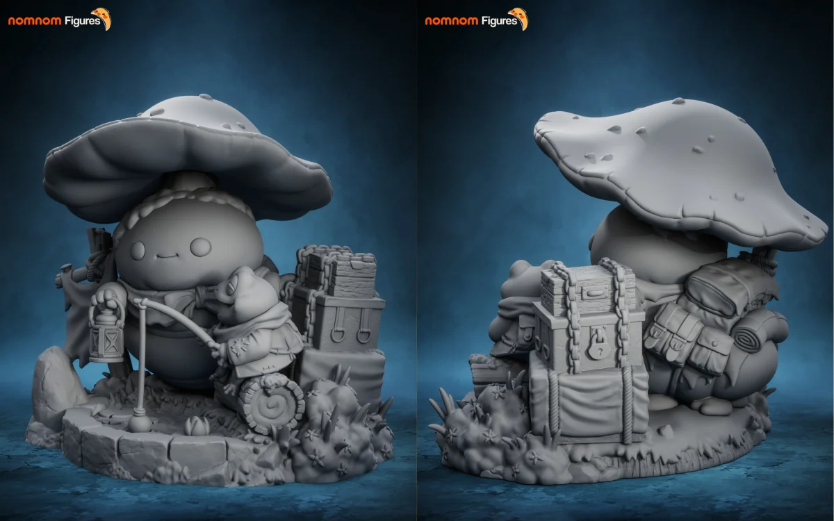 Chibi - A friend by the Water | Fan Art | 3D Printed Resin Model Garage Kit | *Un-Painted* | Nomnom 8