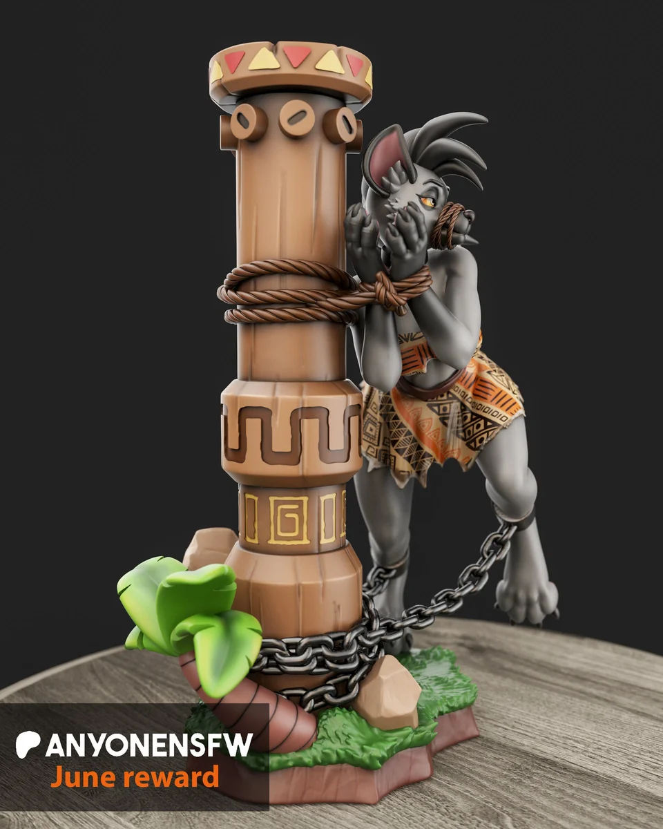 Hyena | Fan Art | 3D Printed Resin Model Garage Kit | *Un-Painted* | AnyoneNSFW 3