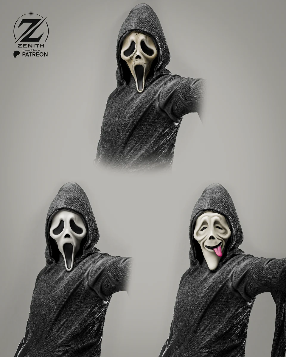 Ghostface | Fan Art | 3D Printed Resin Model Garage Kit | *Un-Painted* | Zenith Studios 7