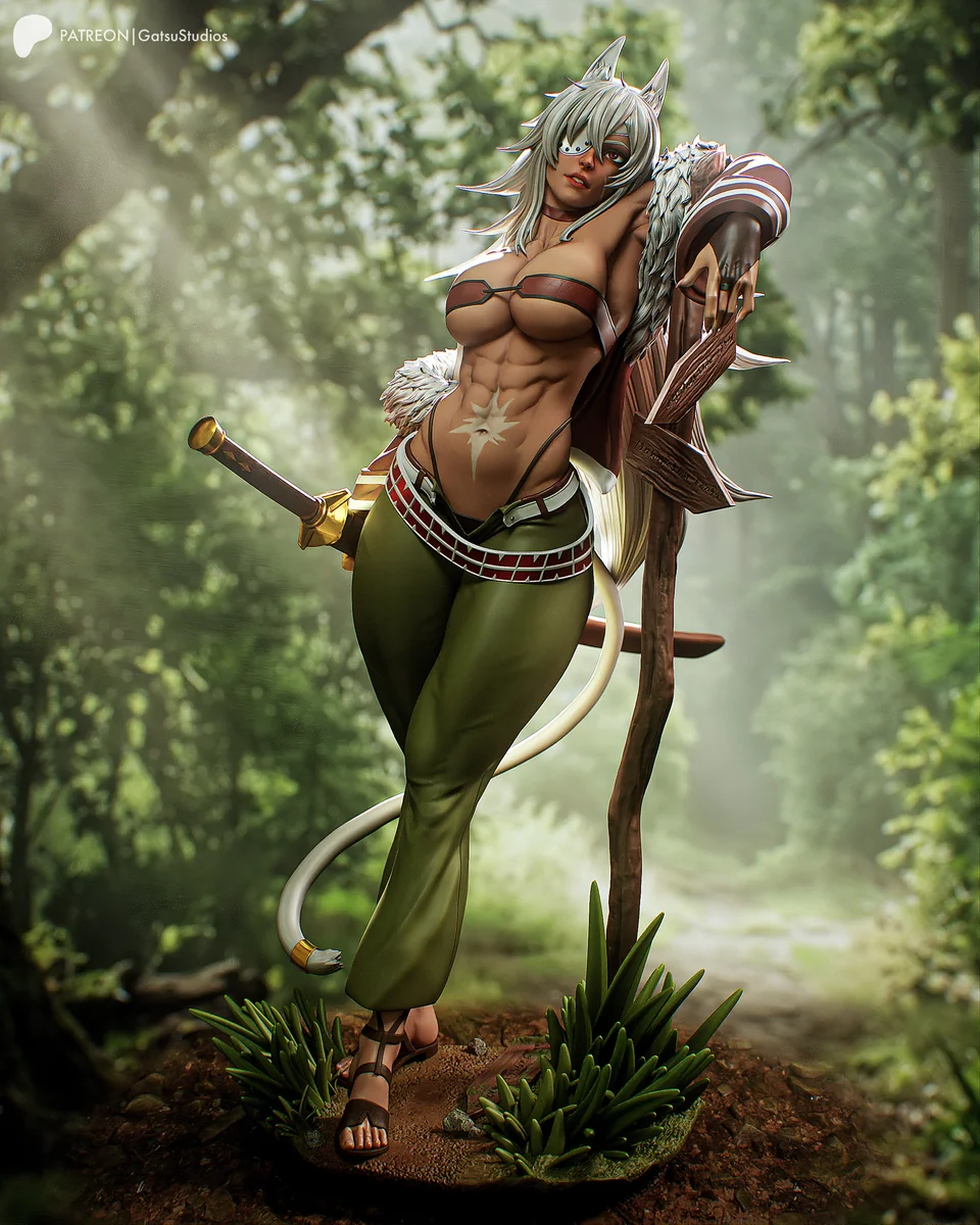Ghislaine Dedoldia | Fan Art | 3D Printed Resin Model Garage Kit | *Un-Painted* | Gatsu Studios