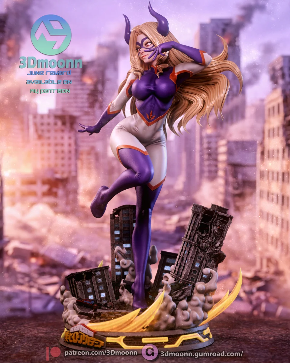Mt. Lady | Fan Art | 3D Printed Resin Model Garage Kit | *Un-Painted* | 3DMoonn 5