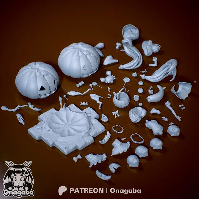 Halloween Saba | Fan Art | 3D Printed Resin Model Garage Kit | *Un-Painted* | ONAGABA 9