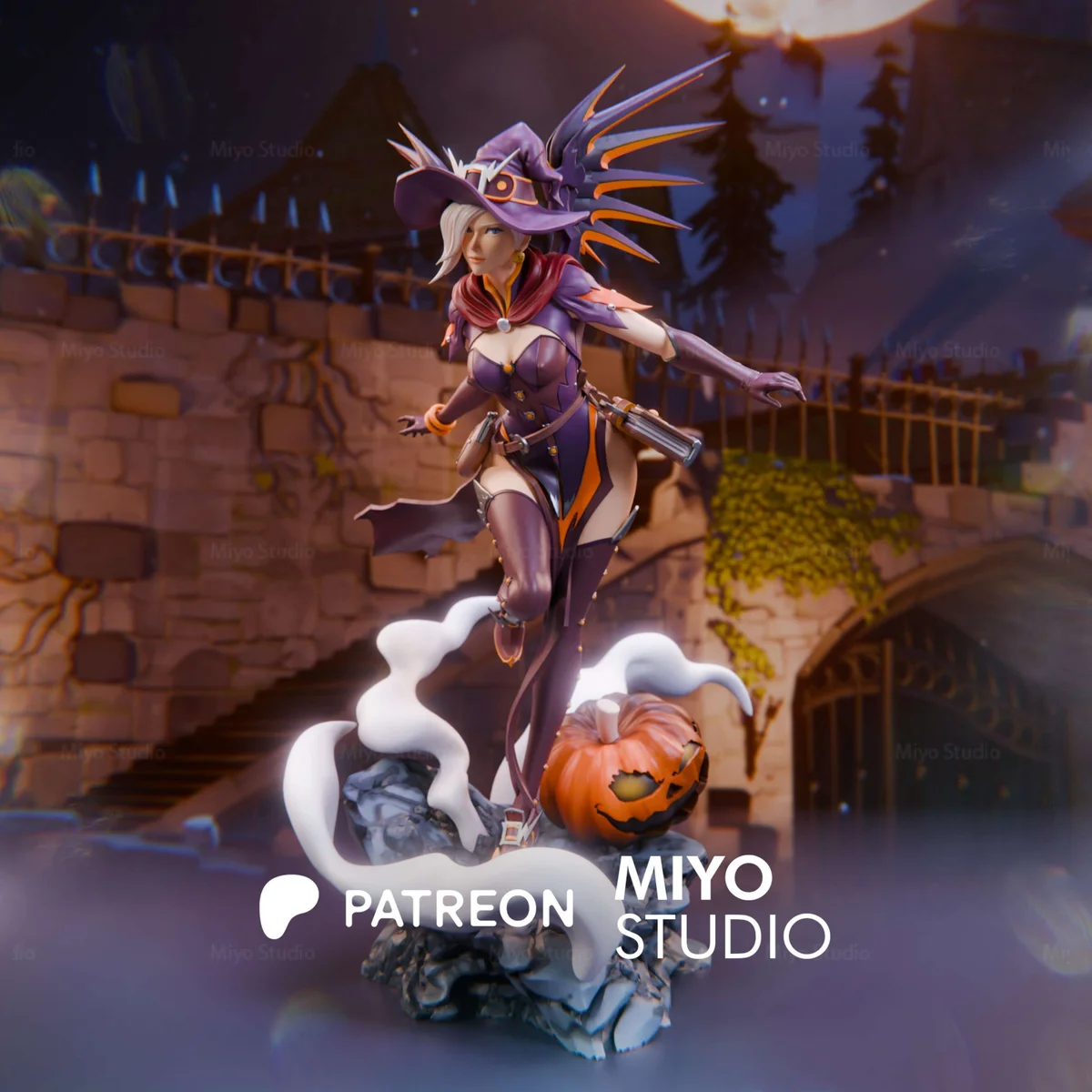 Mercy | Fan Art | 3D Printed Resin Model Garage Kit | *Un-Painted* | MiyoStudio