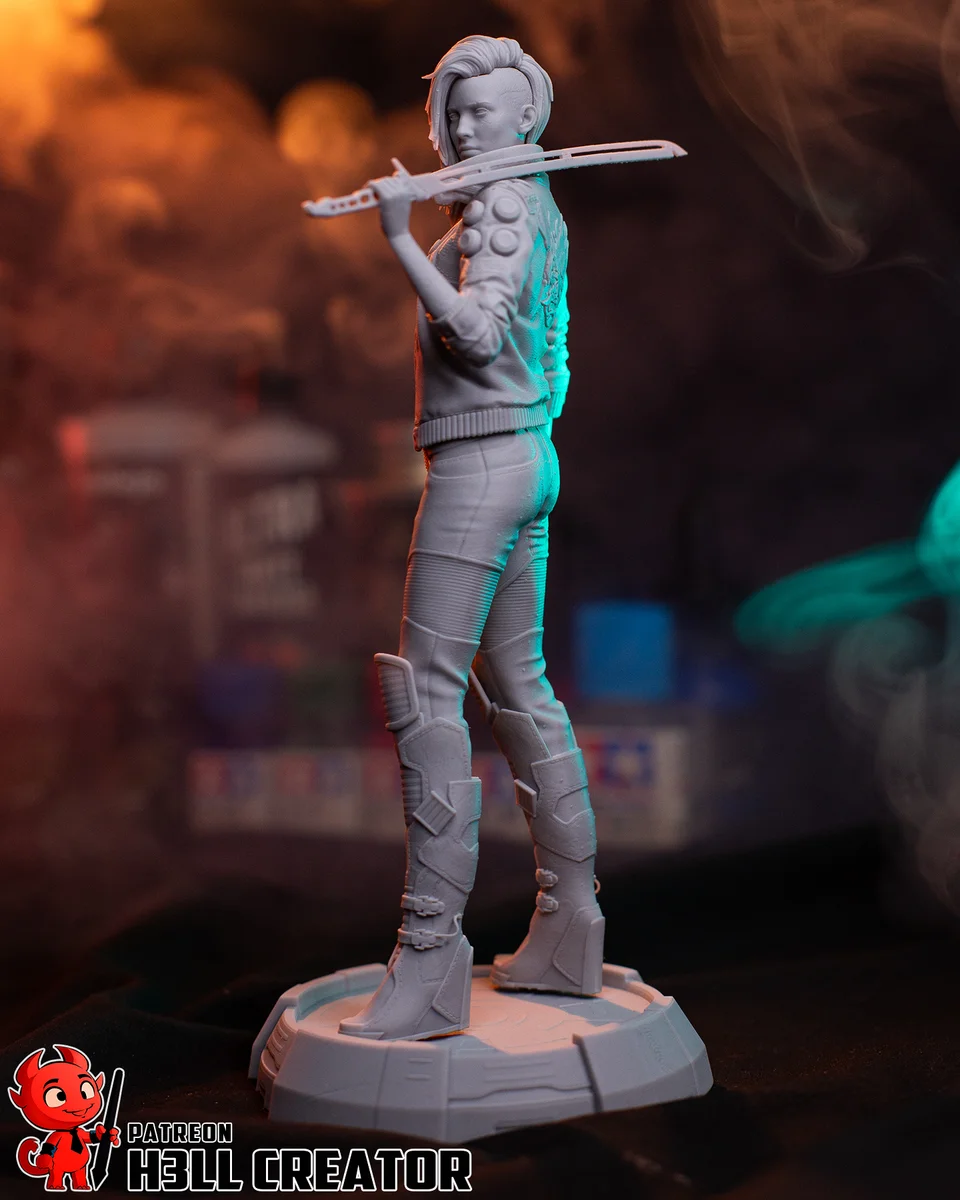 Female V | Fan Art | 3D Printed Resin Model Garage Kit | *Un-Painted* | H3LL Creator 9