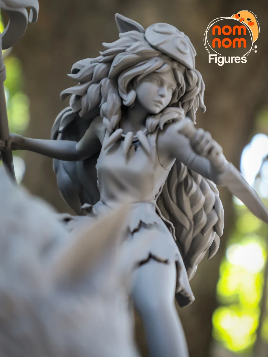Princess Mononoke | Fan Art | 3D Printed Resin Model Garage Kit | *Un-Painted* | Nomnom 13