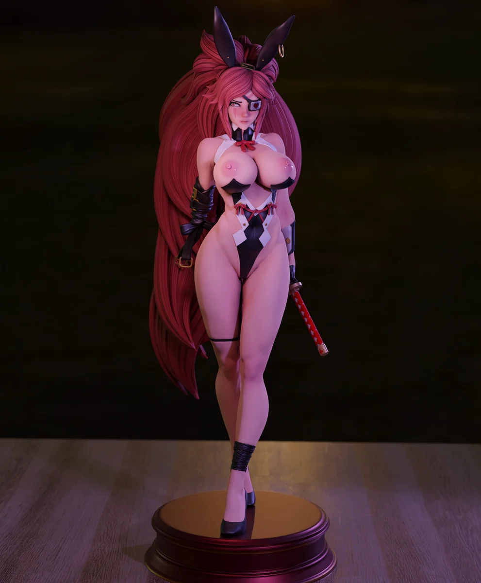 Baiken | Fan Art | 3D Printed Resin Model Garage Kit | *Un-Painted* | Momoji 9
