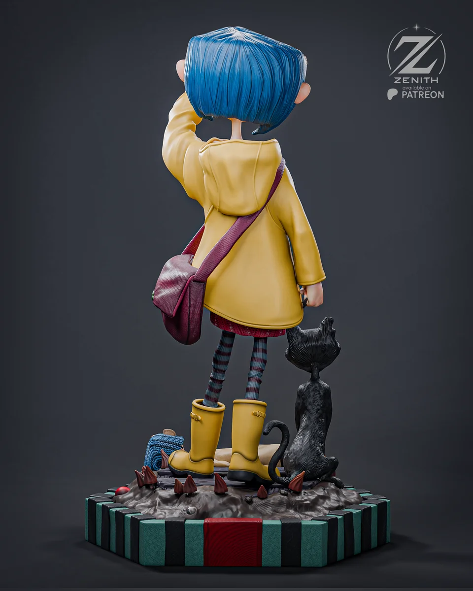 Coraline | Fan Art | 3D Printed Resin Model Garage Kit | *Un-Painted* | Zenith Studios 5