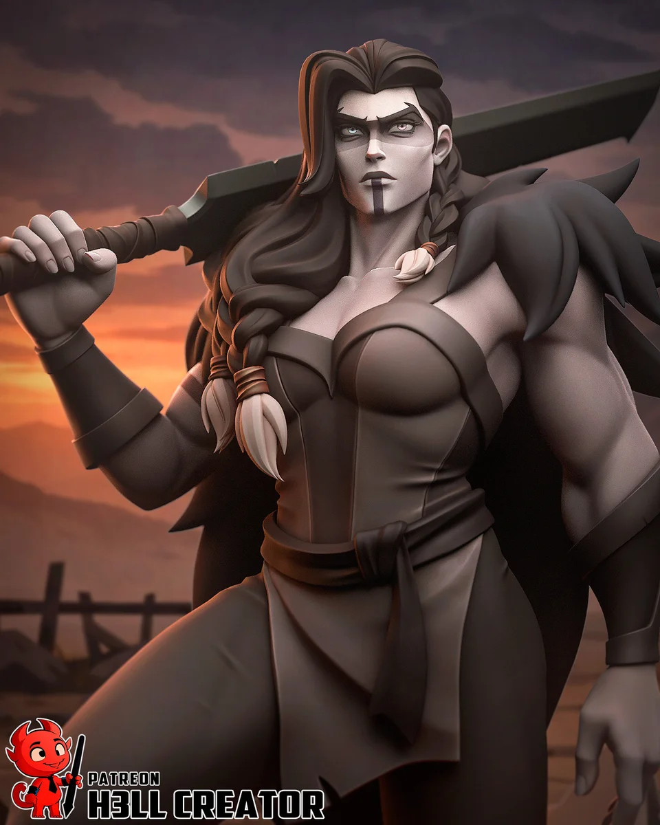 Yasha Nydoorin | Fan Art | 3D Printed Resin Model Garage Kit | *Un-Painted* | H3LL Creator