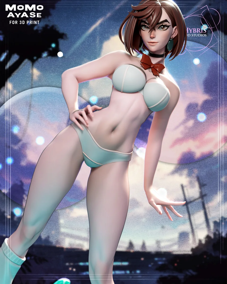 Momo Ayase | Fan Art | 3D Printed Resin Model Garage Kit | *Un-Painted* | Hybris Studios 9