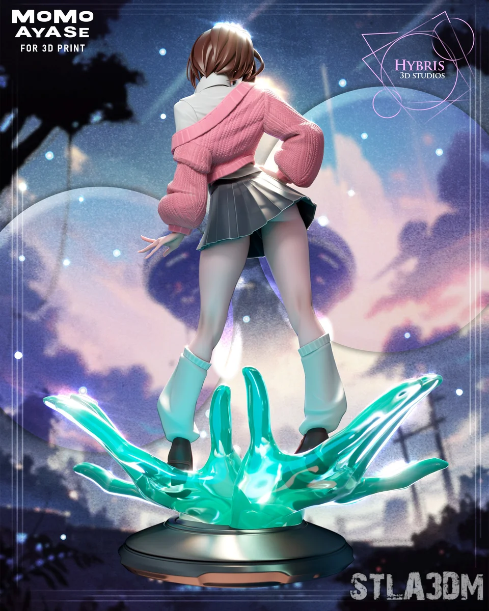 Momo Ayase | Fan Art | 3D Printed Resin Model Garage Kit | *Un-Painted* | Hybris Studios 4