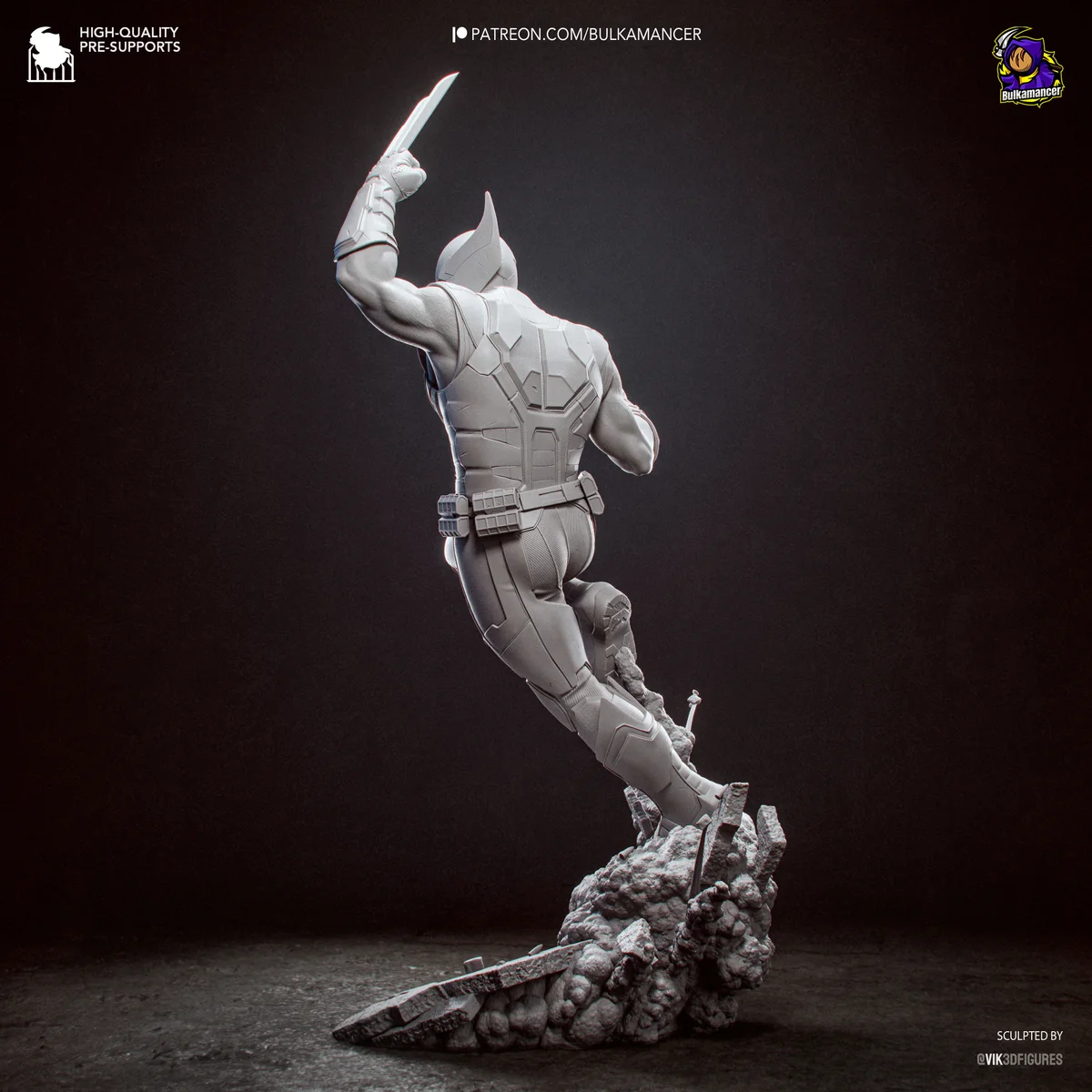 Wolverine | Fan Art | 3D Printed Resin Model Garage Kit | *Un-Painted* | Bulkamancer 18