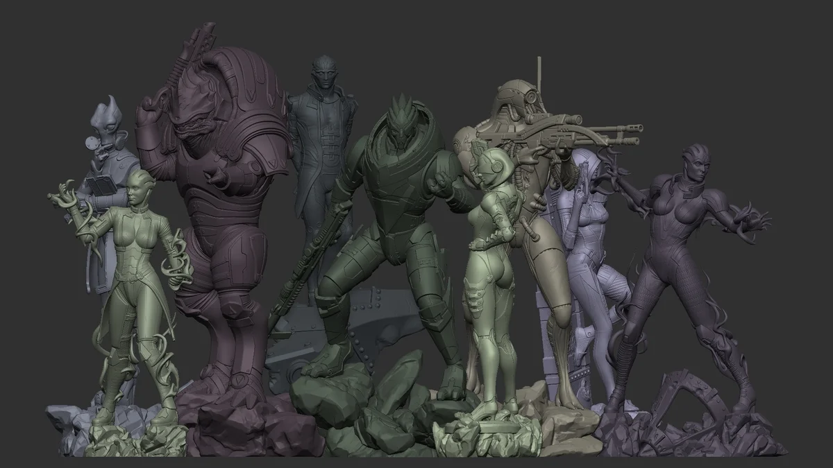 Edi | Fan Art | 3D Printed Resin Model Garage Kit | *Un-Painted* | H3LL Creator 11