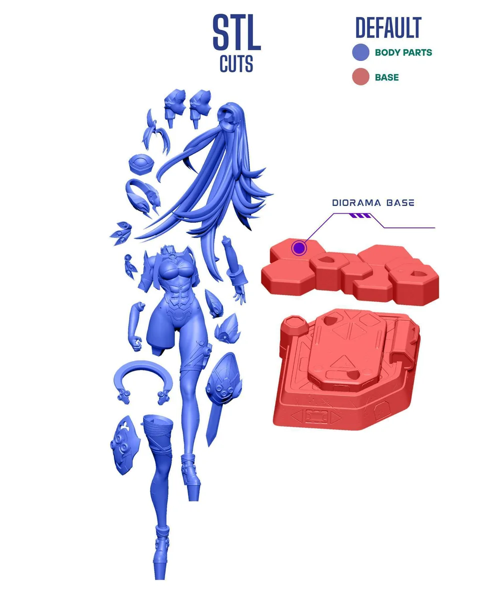 T - ELOS | Fan Art | 3D Printed Resin Model Garage Kit | *Un-Painted* | Chuya Factory 14