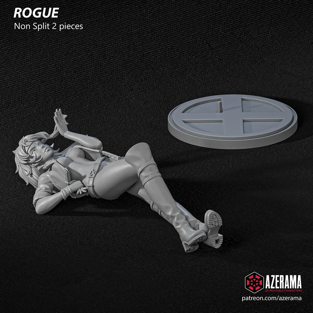 Rogue | Fan Art | 3D Printed Resin Model Garage Kit | *Un-Painted* | Azerama 6