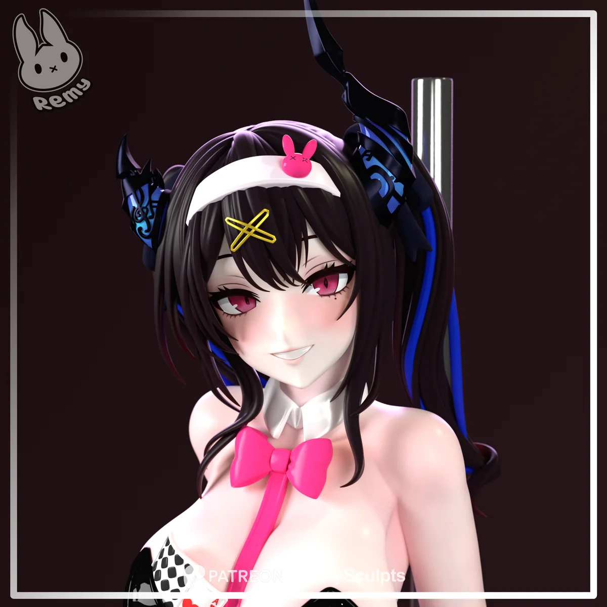 Nerissa (Rabbit Hole) | Fan Art | 3D Printed Resin Model Garage Kit | *Un-Painted* | Remy Sculpts