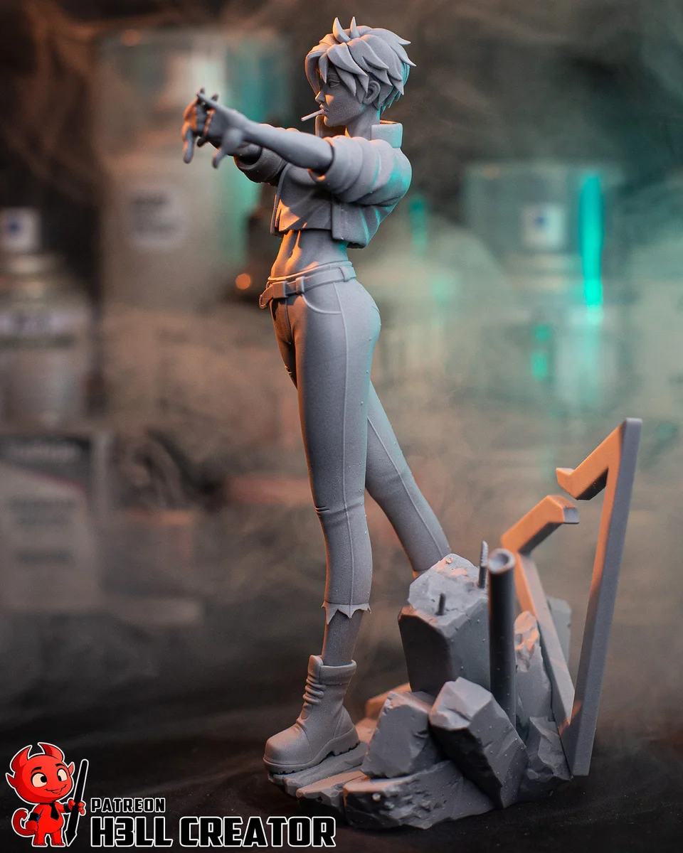 Invisigal | Fan Art | 3D Printed Resin Model Garage Kit | *Un-Painted* | H3LL Creator 12