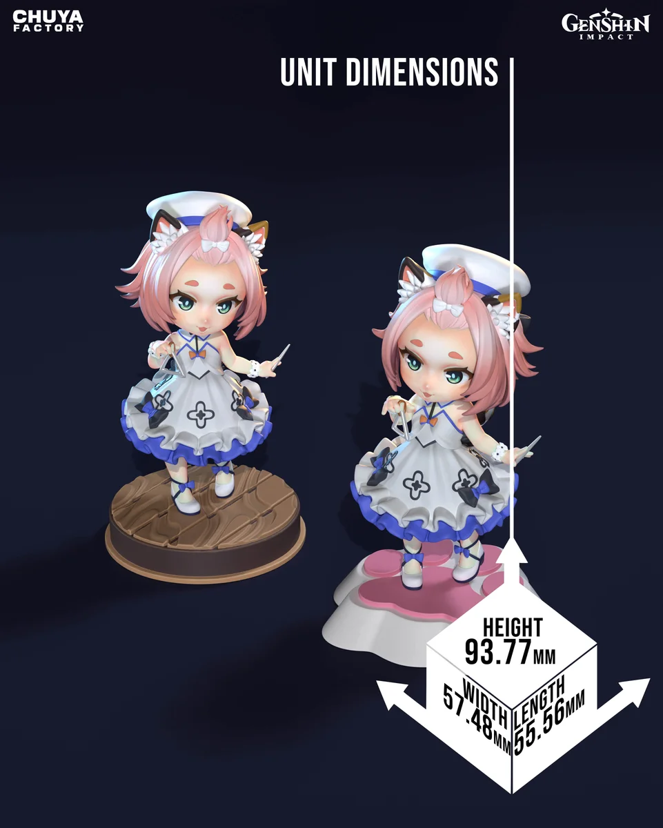 Chibi Diona | Fan Art | 3D Printed Resin Model Garage Kit | *Un-Painted* | Chuya Factory 13