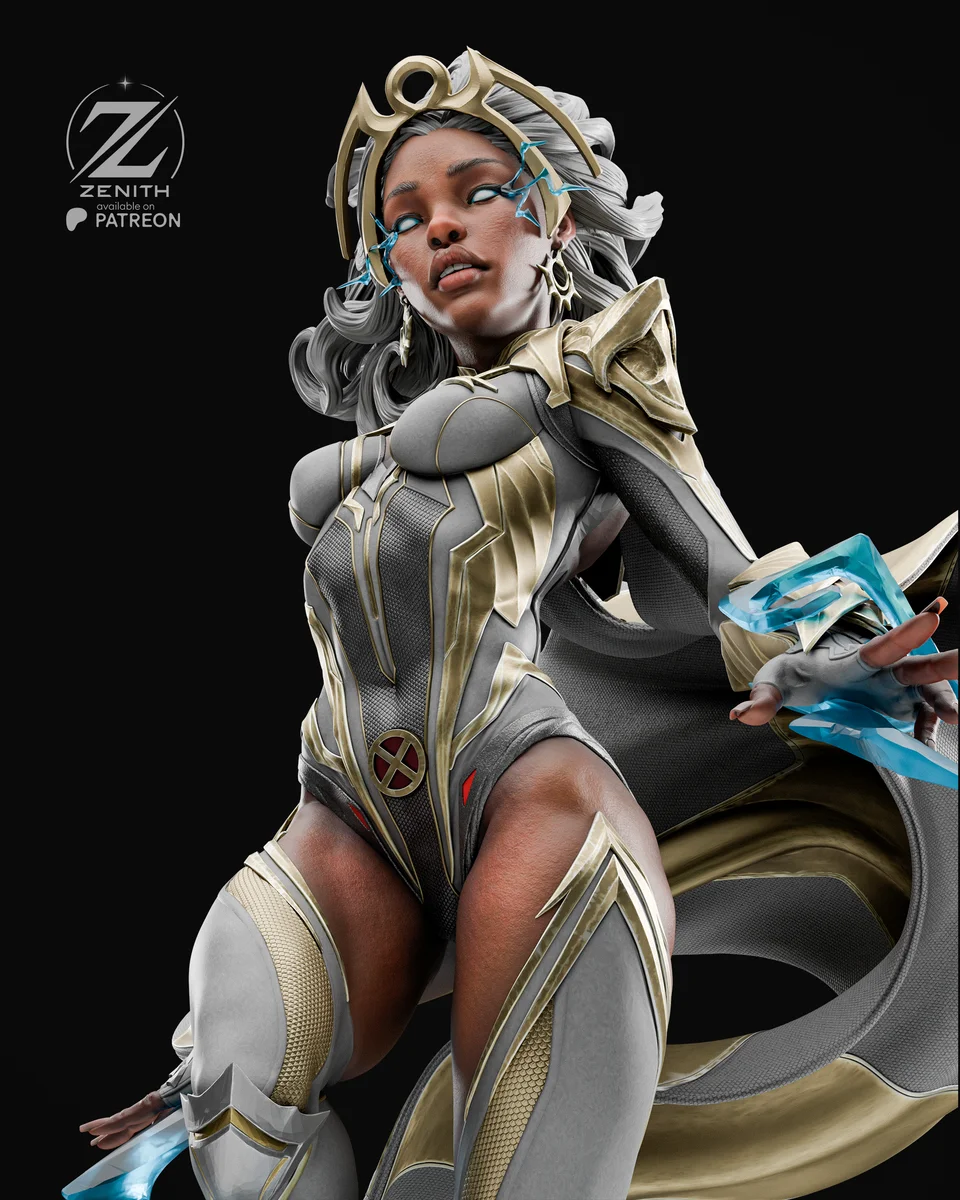 Storm | Fan Art | 3D Printed Resin Model Garage Kit | *Un-Painted* | Zenith Studios 4
