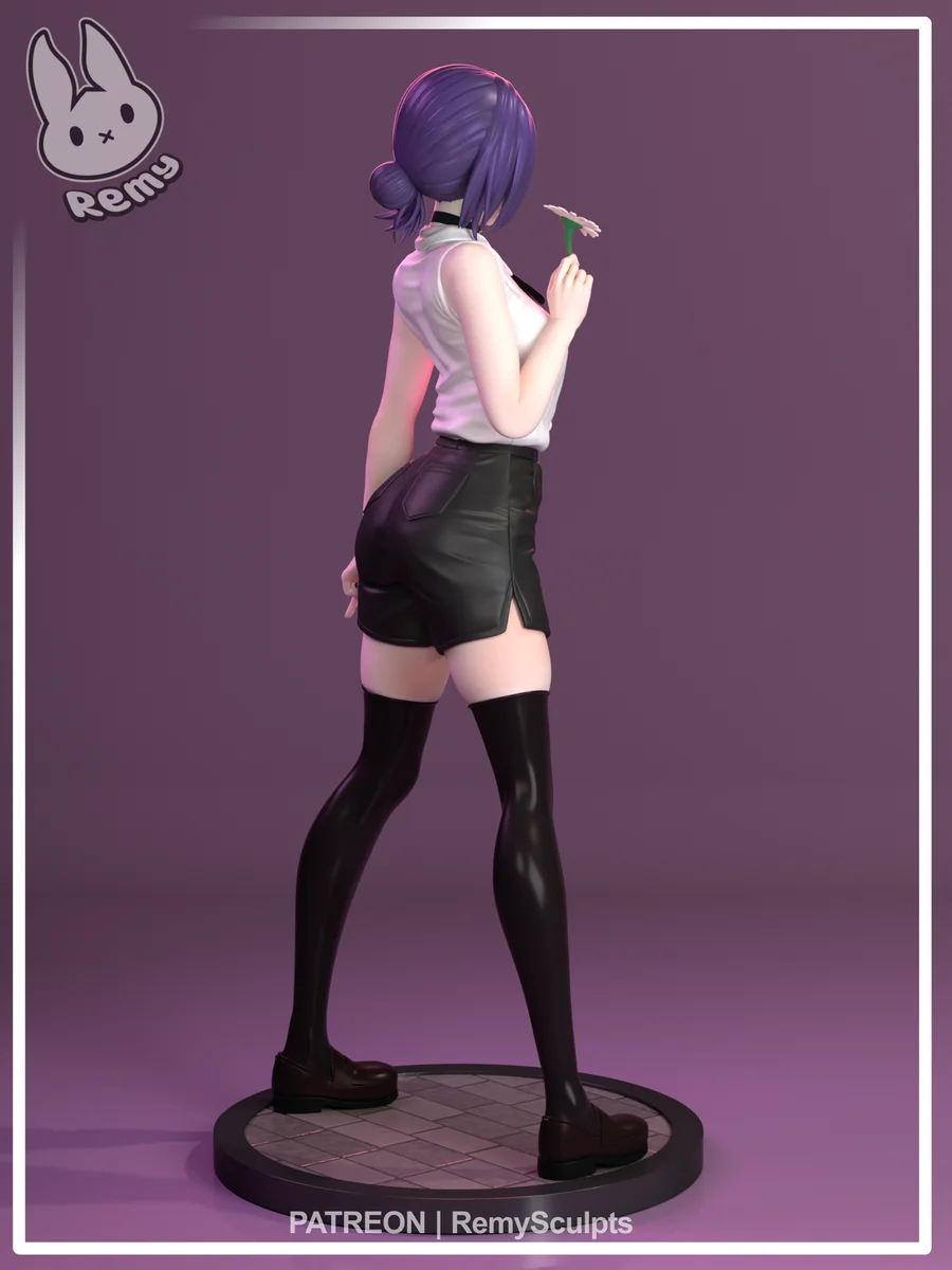 Reze | Fan Art | 3D Printed Resin Model Garage Kit | *Un-Painted* | Remy Sculpts 5