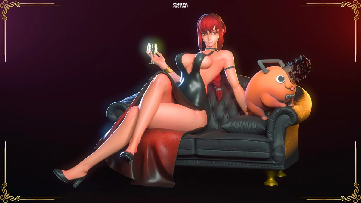 Makima | Fan Art | 3D Printed Resin Model Garage Kit | *Un-Painted* | Chuya Factory 5