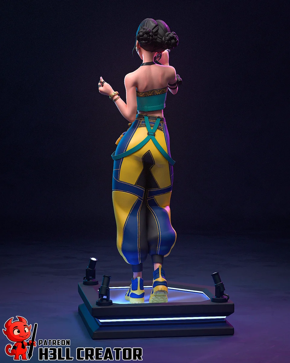 Zoey | Fan Art | 3D Printed Resin Model Garage Kit | *Un-Painted* | H3LL Creator 8