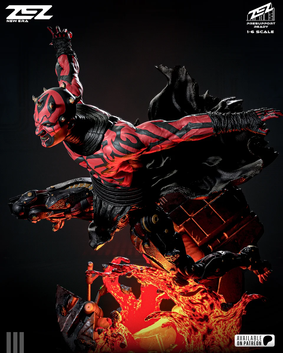 Darth Maul | Fan Art | 3D Printed Resin Model Garage Kit | *Un-Painted* | ZEZ Studio 11