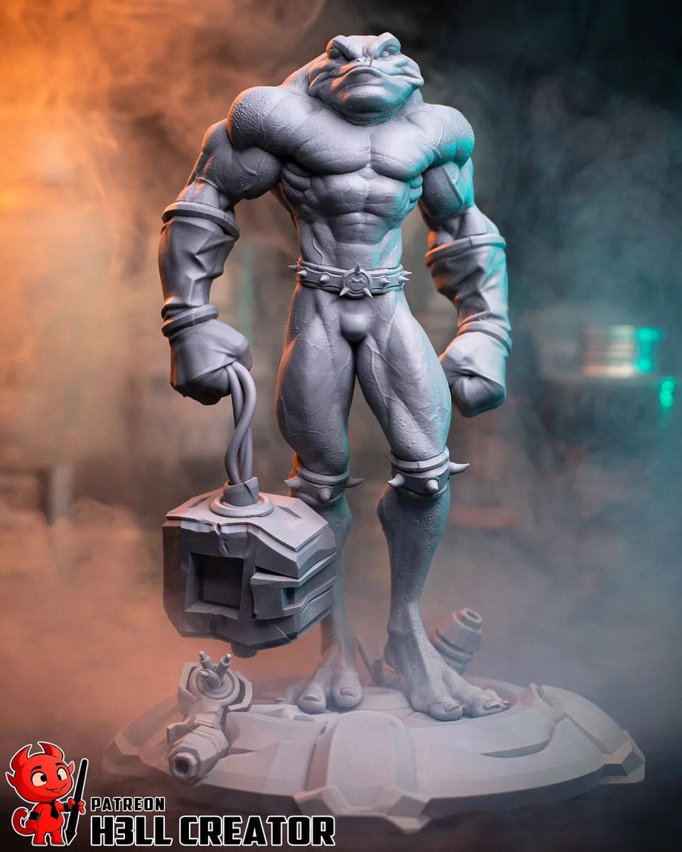 Zitz | Fan Art | 3D Printed Resin Model Garage Kit | *Un-Painted* | H3LL Creator 10