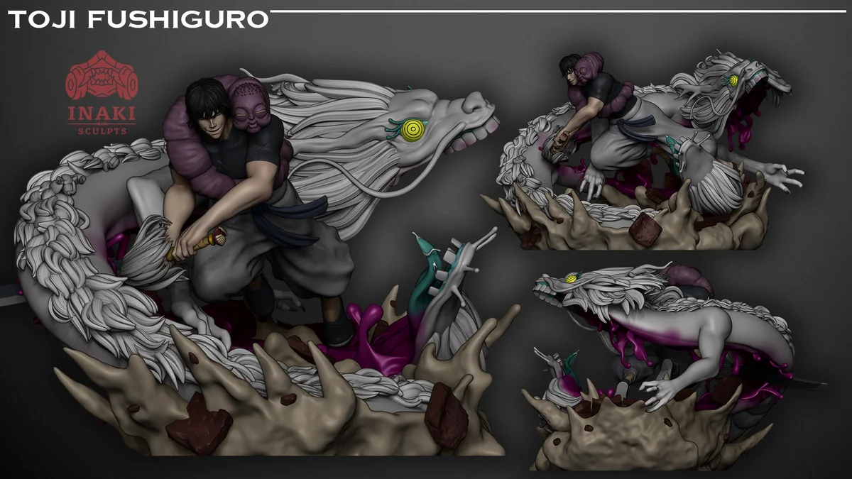 Toji Fushiguro | Fan Art | 3D Printed Resin Model Garage Kit | *Un-Painted* | Inaki Sculpts 5