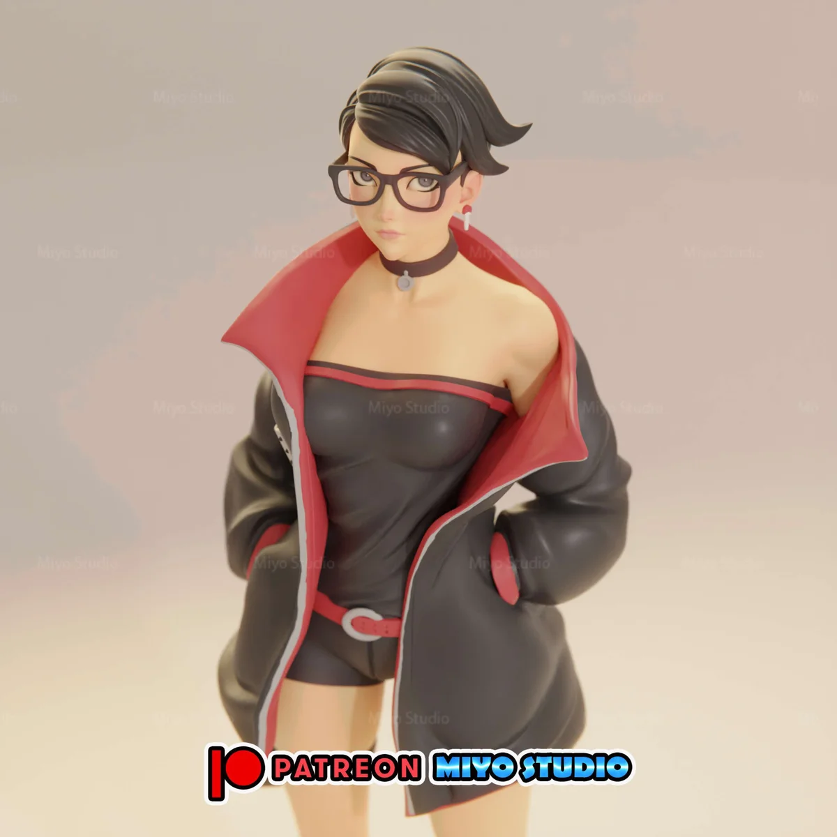 Sarada Uchiha | Fan Art | 3D Printed Resin Model Garage Kit | *Un-Painted* | MiyoStudio 3