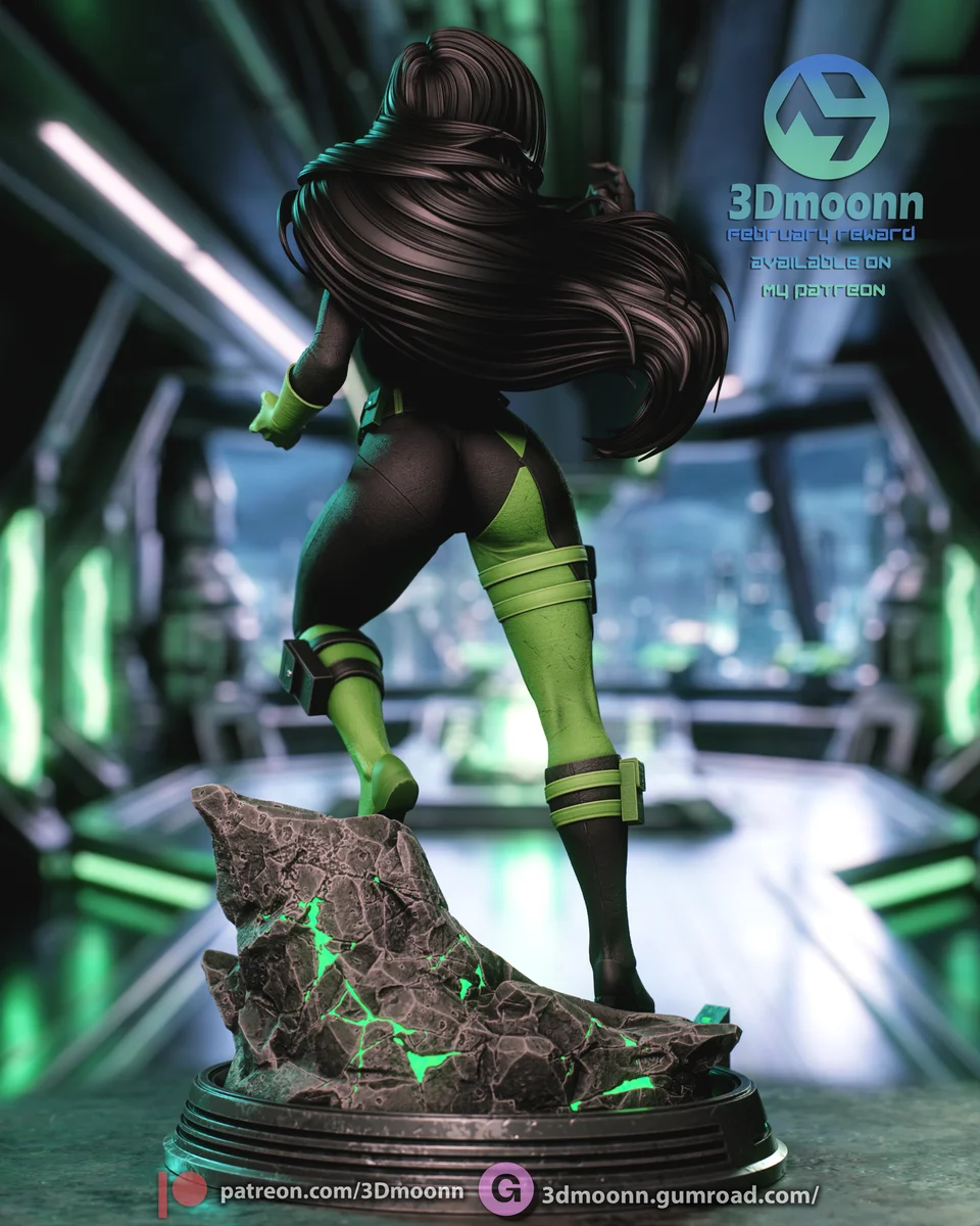 Shego | Fan Art | 3D Printed Resin Model Garage Kit | *Un-Painted* | 3DMoonn 5