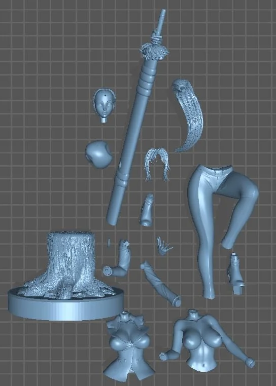 Shion | Fan Art | 3D Printed Resin Model Garage Kit | *Un-Painted* | Momoji 9