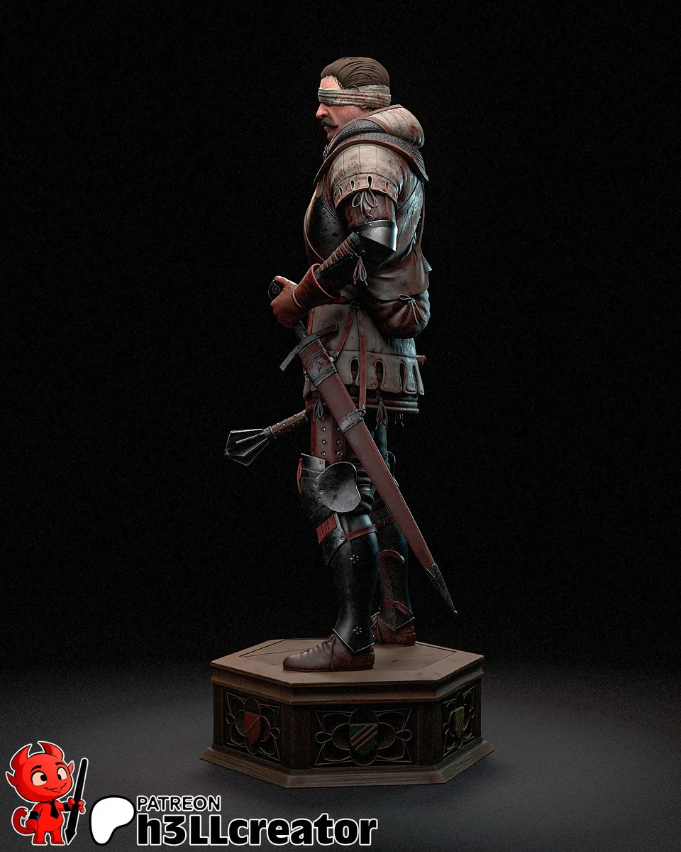 Jan Žižka | Fan Art | 3D Printed Resin Model Garage Kit | *Un-Painted* | H3LL Creator 4