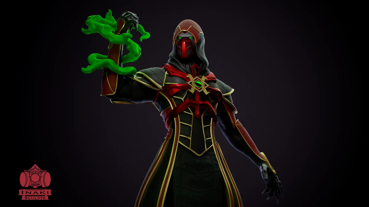 Ermac | Fan Art | 3D Printed Resin Model Garage Kit | *Un-Painted* | Inaki Sculpts 3