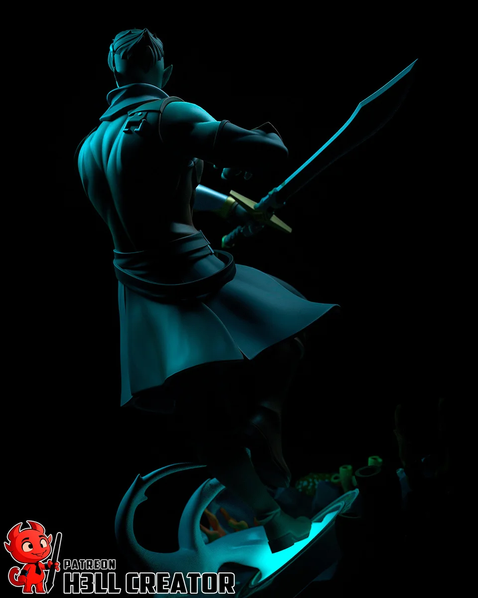 Fjord | Fan Art | 3D Printed Resin Model Garage Kit | *Un-Painted* | H3LL Creator 12