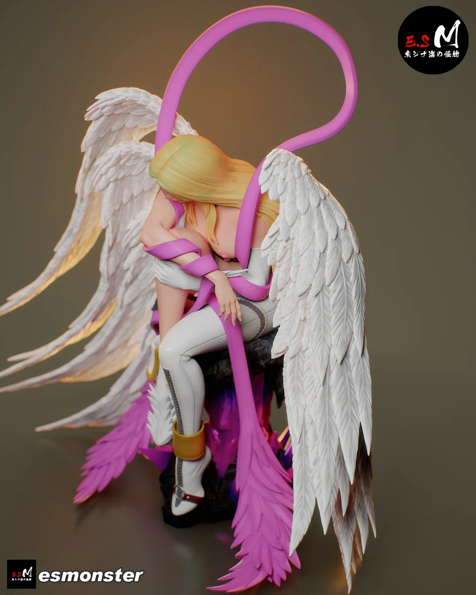 Angewomon | Fan Art | 3D Printed Resin Model Garage Kit | *Un-Painted* | ES Monster 8