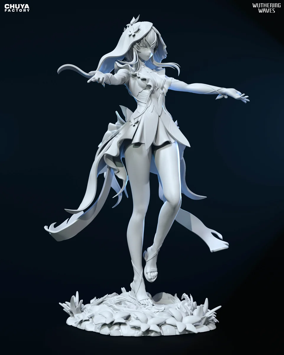 Shorekeeper | Fan Art | 3D Printed Resin Model Garage Kit | *Un-Painted* | Chuya Factory 14