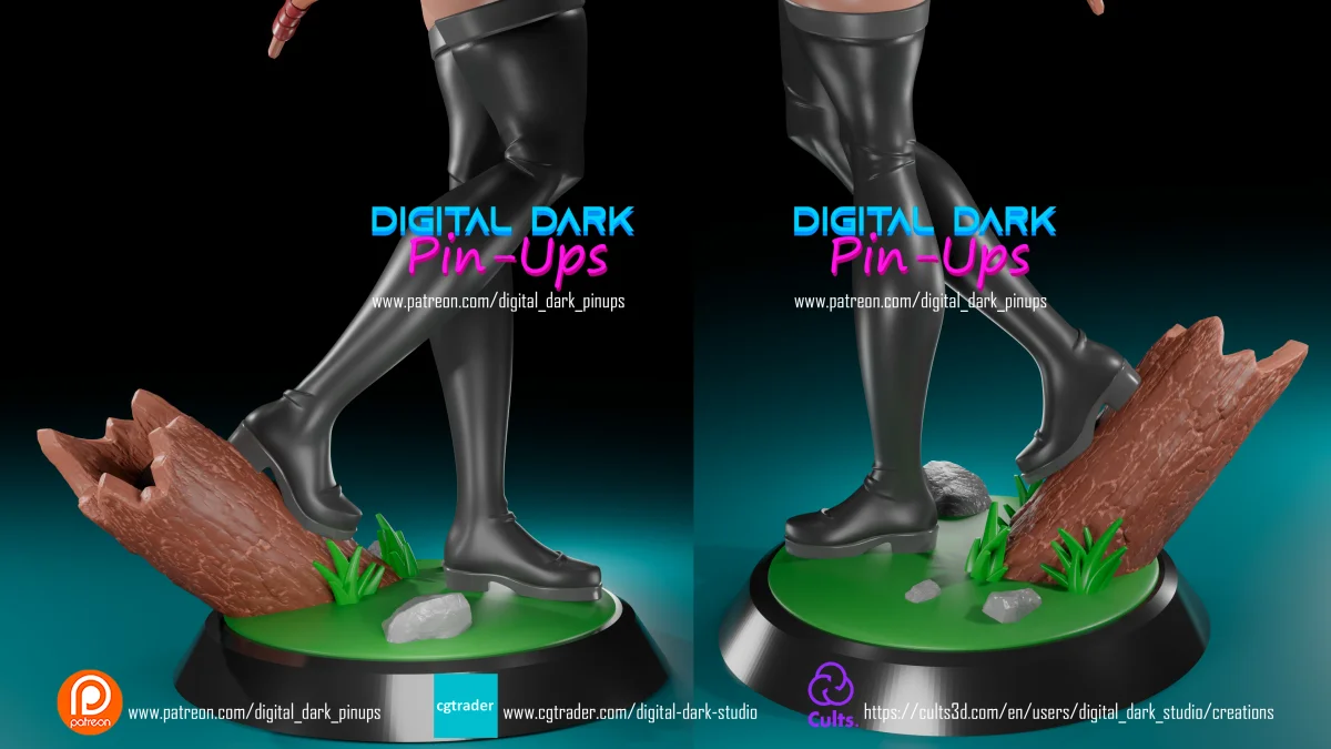 Elf Archer | Fan Art | 3D Printed Resin Model Garage Kit | *Un-Painted* | Digital Dark 3
