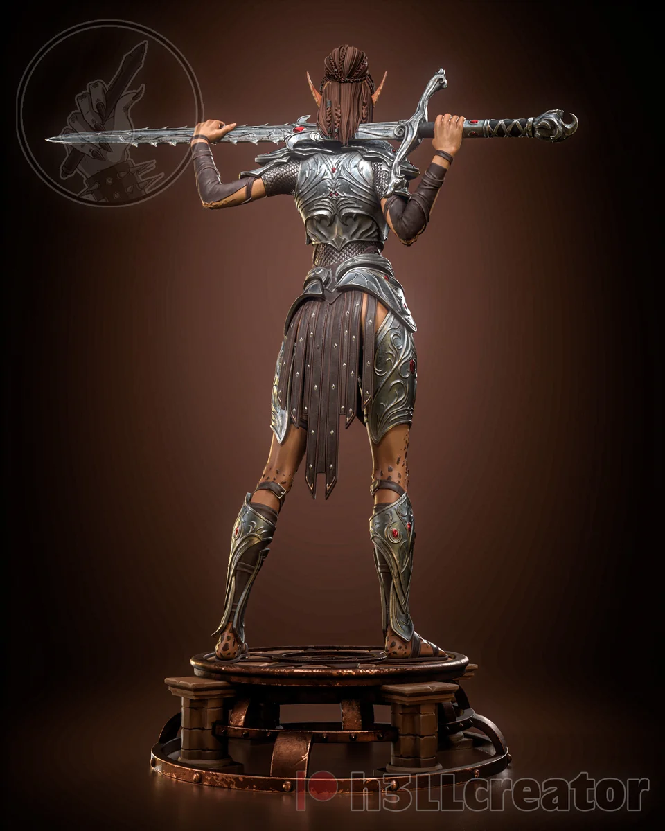 Lae'zel | Fan Art | 3D Printed Resin Model Garage Kit | *Un-Painted* | H3LL Creator 7