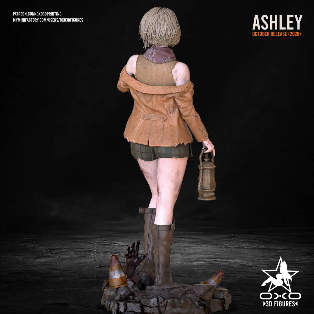 Ashley Graham | Fan Art | 3D Printed Resin Model Garage Kit | *Un-Painted* | OXO3D 5