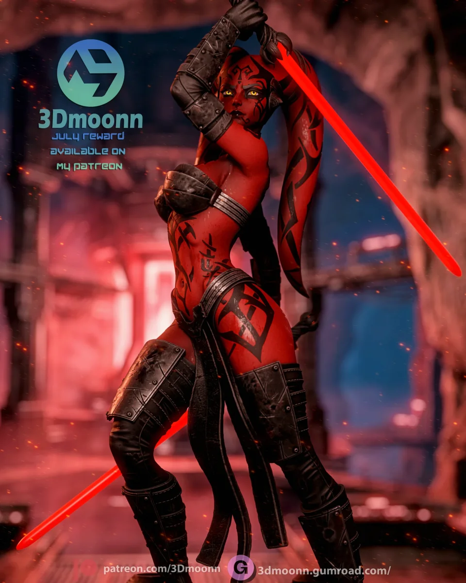 Darth Talon | Fan Art | 3D Printed Resin Model Garage Kit | *Un-Painted* | 3DMoonn 6