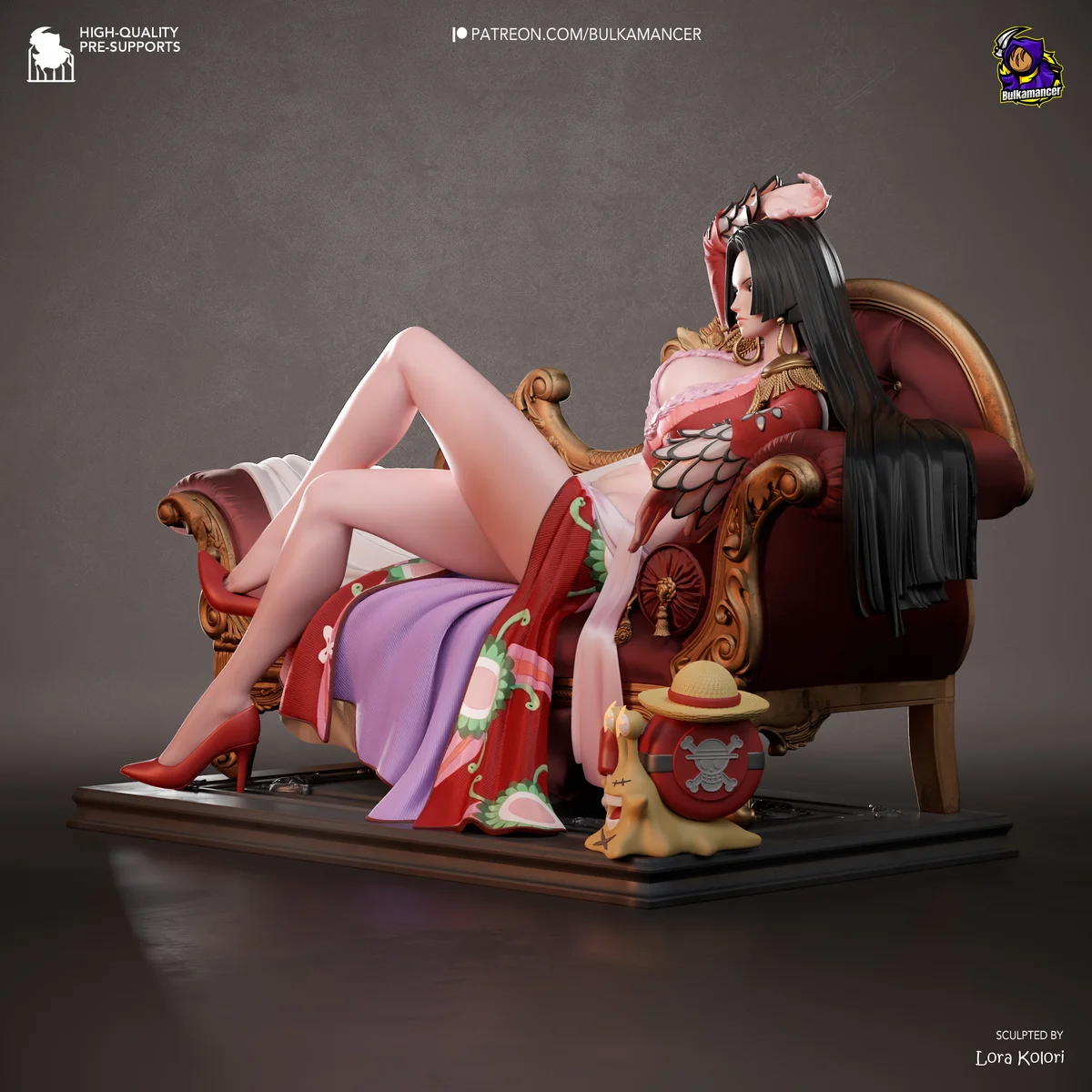 Boa Hancock | Fan Art | 3D Printed Resin Model Garage Kit | *Un-Painted* | Bulkamancer 4