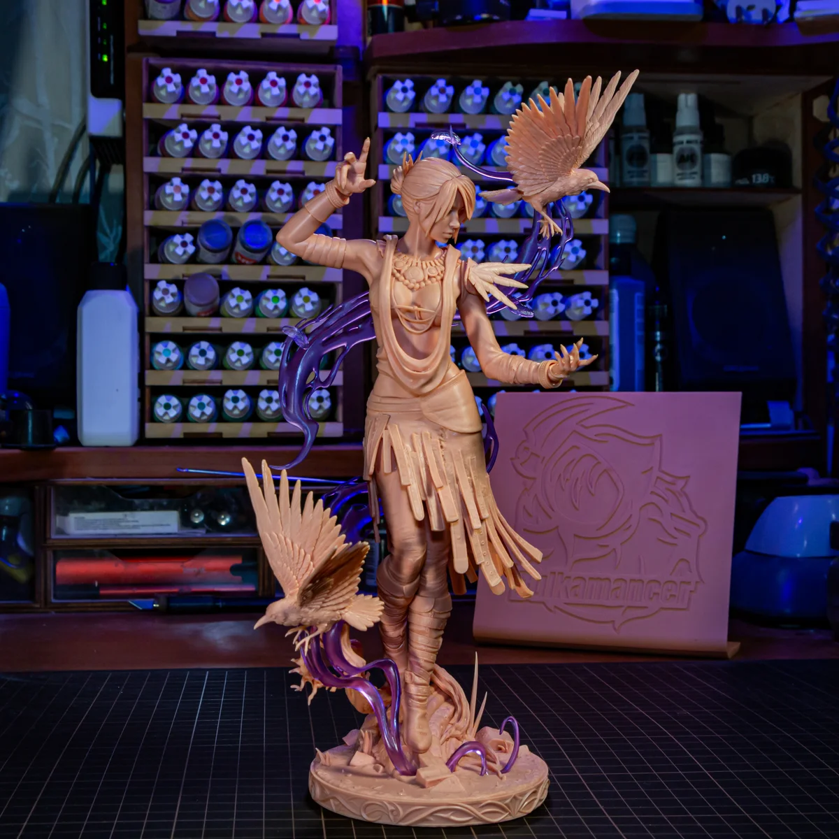 Morrigan | Fan Art | 3D Printed Resin Model Garage Kit | *Un-Painted* | Bulkamancer 25