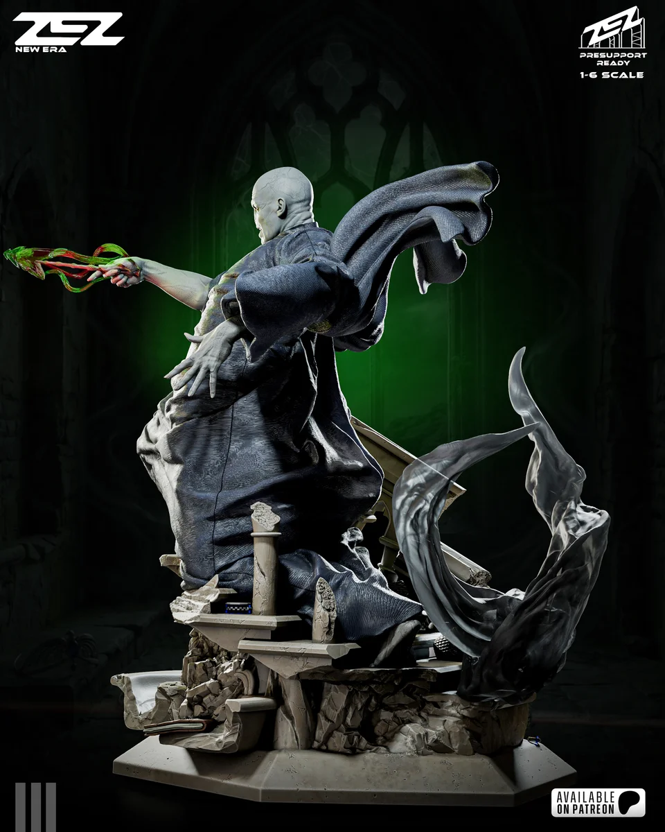 Voldemort | Fan Art | 3D Printed Resin Model Garage Kit | *Un-Painted* | ZEZ Studio 4
