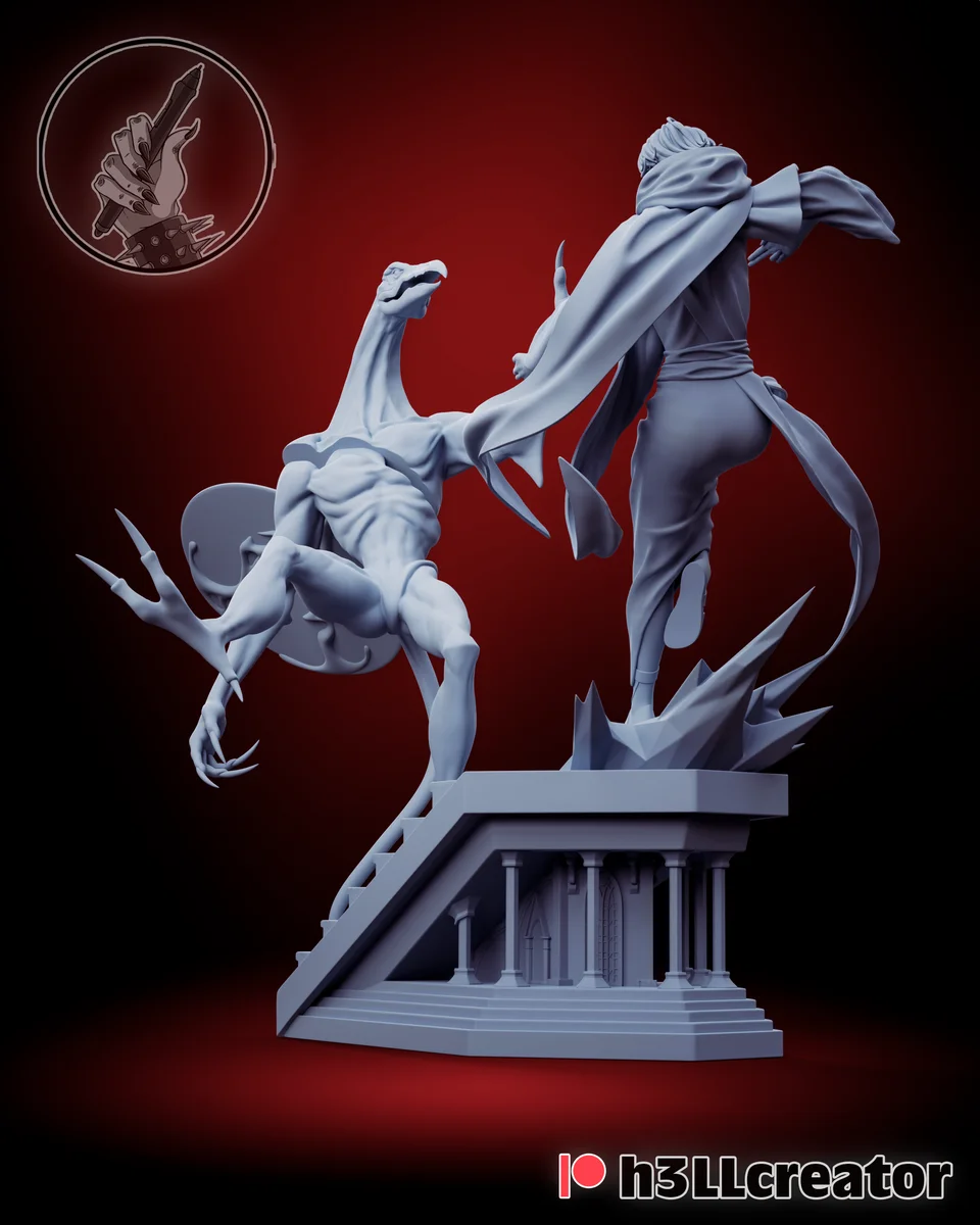 Sypha Belnades | Fan Art | 3D Printed Resin Model Garage Kit | *Un-Painted* | H3LL Creator 7