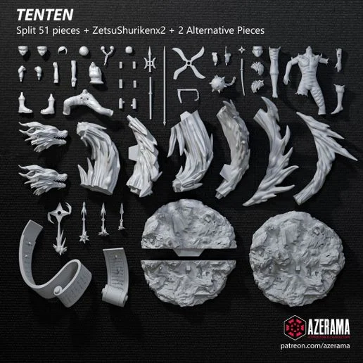 Tenten | Fan Art | 3D Printed Resin Model Garage Kit | *Un-Painted* | Azerama 7
