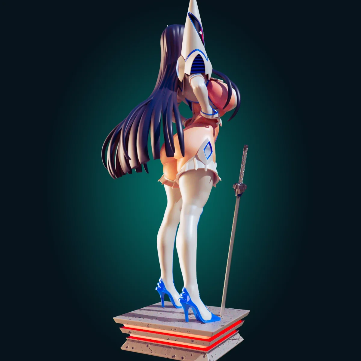 Satsuki Kiryuin Bimbo Mommy | Fan Art | 3D Printed Resin Model Garage Kit | *Un-Painted* | Officer Rhu 2