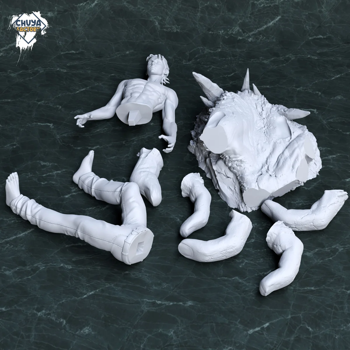 Eren Jaeger | Fan Art | 3D Printed Resin Model Garage Kit | *Un-Painted* | Chuya Factory 7