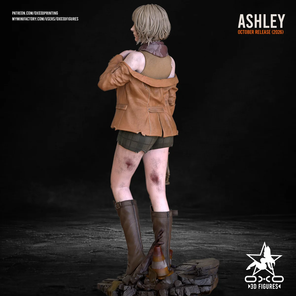 Ashley Graham | Fan Art | 3D Printed Resin Model Garage Kit | *Un-Painted* | OXO3D 3