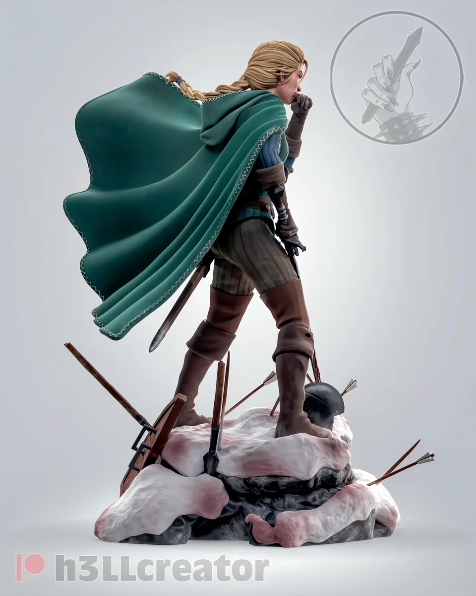 Meve | Fan Art | 3D Printed Resin Model Garage Kit | *Un-Painted* | H3LL Creator 5