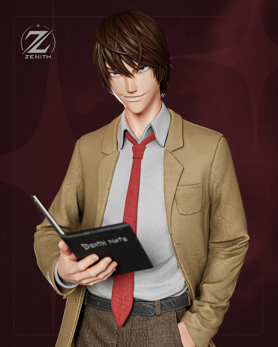 Light Yagami | Fan Art | 3D Printed Resin Model Garage Kit | *Un-Painted* | Zenith Studios